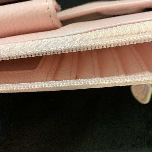 Giani Bernini Soft Leather Pink (7") Zip Around Wristlet - Picture 16 of 16